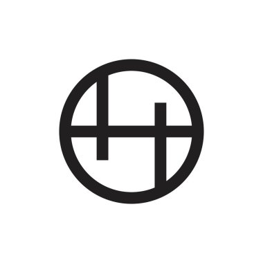 s basit çizgi daire logo vektör mektup