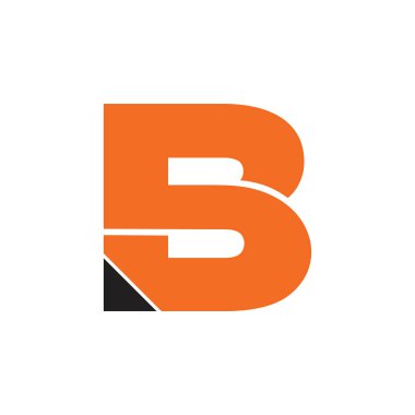 mektup sb basit geometrik kalem tasarım logo s