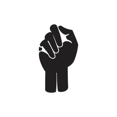 el yumruk simge vektör