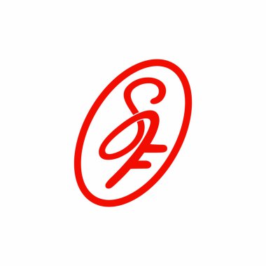 mektup sf daire eğrileri logo vektör