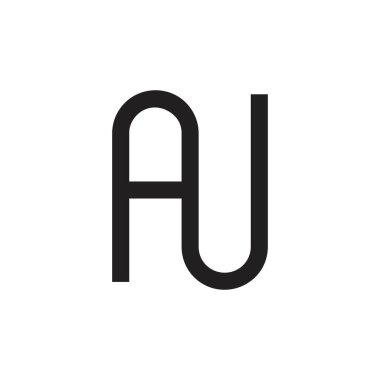 harfler bir basit logo vektör