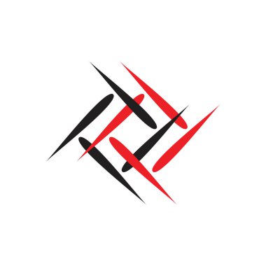 kare hareket soyut logo vektör