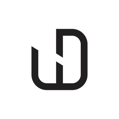 soyut mektup s basit geometrik çizgi logo vektör