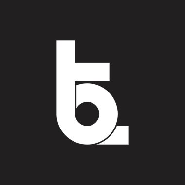 soyut mektup tb basit döngü logo vektör