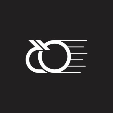 soyut mektup hızlı hareket logo vektör