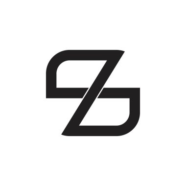 soyut mektup z sonsuz çizgi geometrik logo vektör