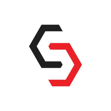 mektup s bağlantılı ok logo vektör