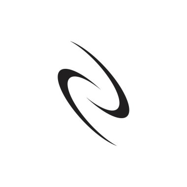 soyut eğrileri hareket daire logo vektör