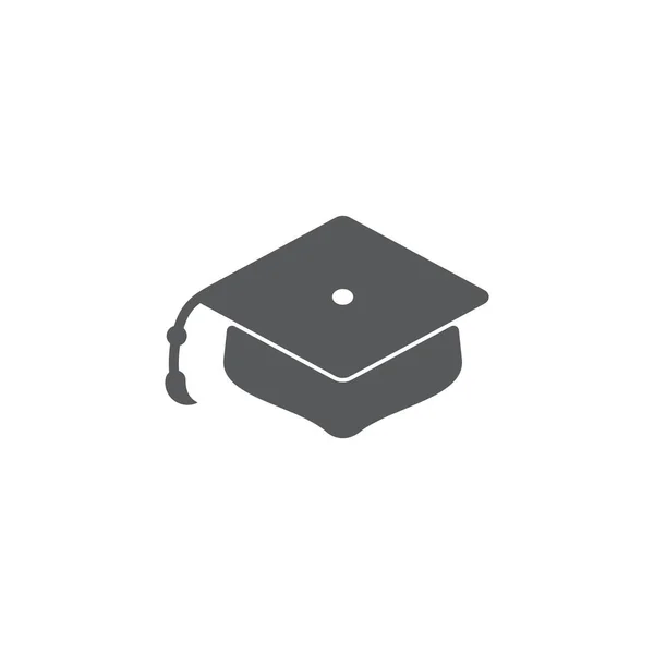 Graduation hat symbol icon vector — Stock Vector