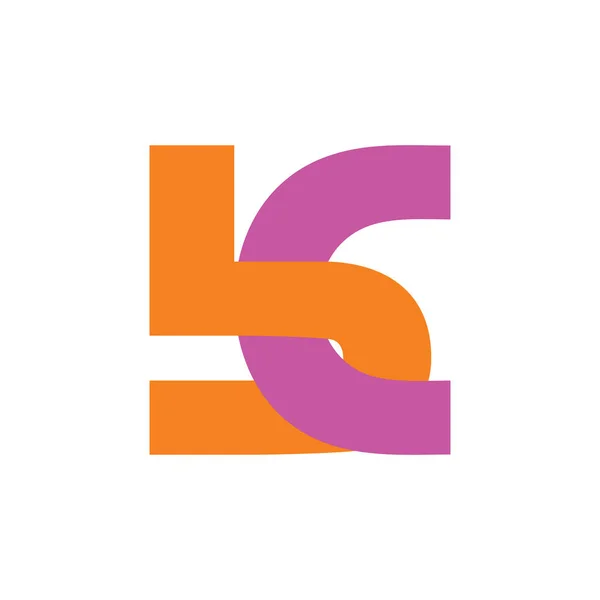 soyut mektupları m.ö. basit bağlantılı logo vektör