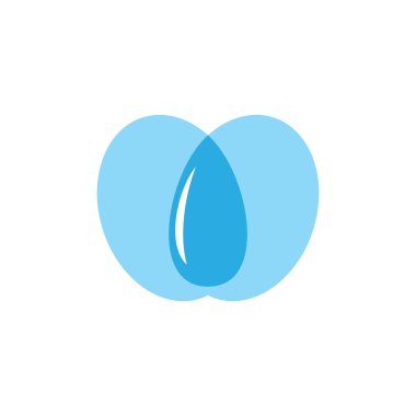 aşk damla su içki sembol logo vektör