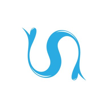eğrileri su sıçrama tasarım logo vektör hareket