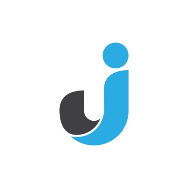 mektup uj basit 3d eğrileri logo vektör