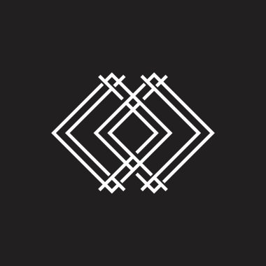 geometrik çizgiler sanat vektör bağlantılı çerçeve