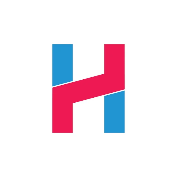 字母 h 简单的几何线徽标向量 — 图库矢量图片