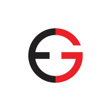 harfler basit daire çizgi geometrik logo Örneğin