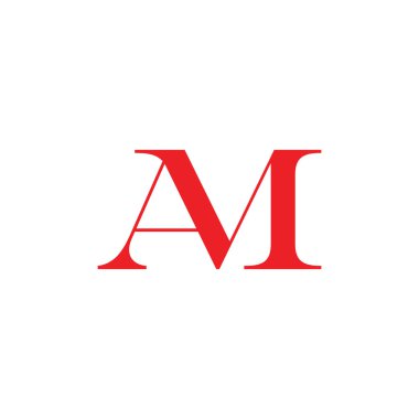 harfler basit bağlantılı Logo vektör