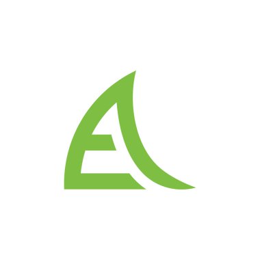 harfler hızlı bir hareket geometrik çizgi Logo vektör