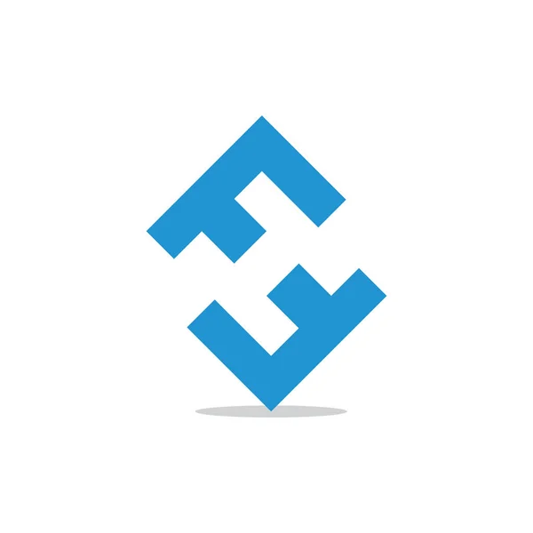 Γράμμα h αρνητικό χώρο τετράγωνο λογότυπο φορέα — Διανυσματικό Αρχείο