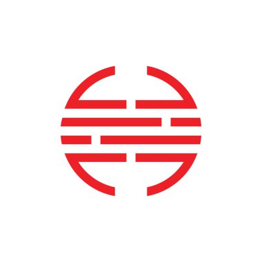 Daire geometrik güneş hat vektör çizgili