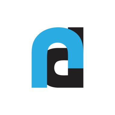 basit logo harf renkli vektör