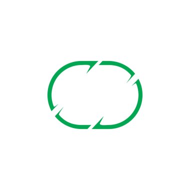 Daire döngü ok dönme vektör çerçeve