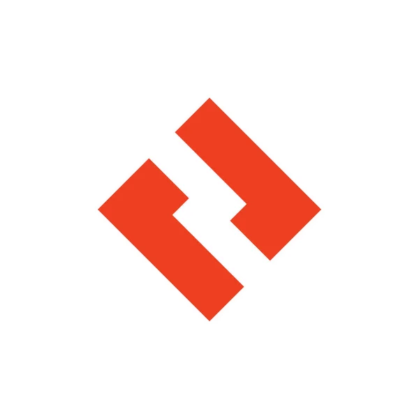 Vector de logotipo cuadrado geométrico simple — Vector de stock