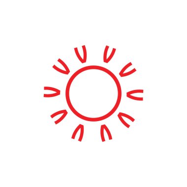 daire güneş işaret ok logo vektör