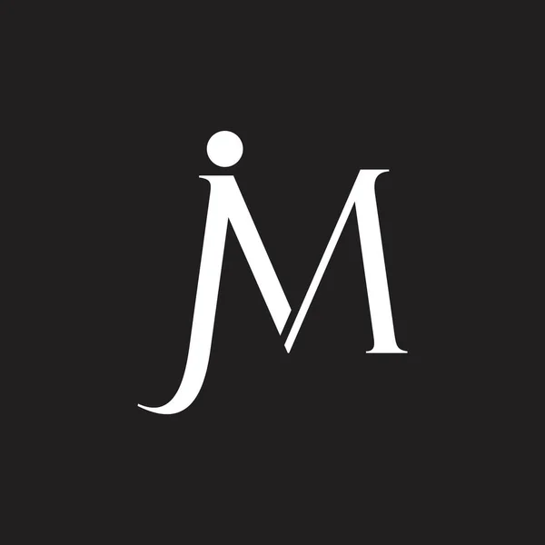 Γράμματα Ji απλό γεωμετρικό διάνυσμα λογότυπο — Διανυσματικό Αρχείο