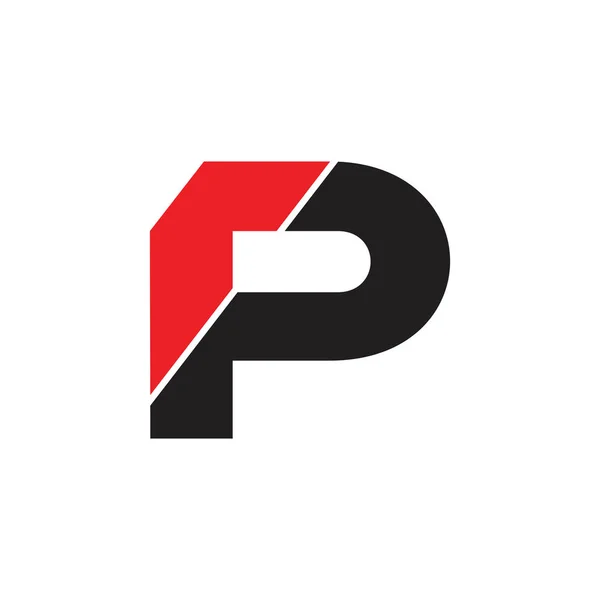 Letters RP eenvoudige geometrische logo vector — Stockvector