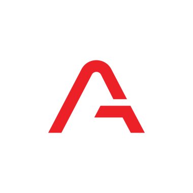 soyut harf ag basit geometrik logo vektör