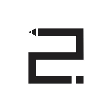 Sayı 2 kare geometrik eğitim kavramı vektör