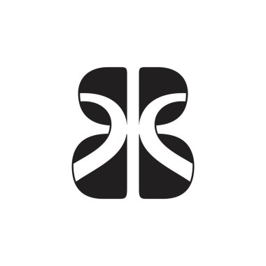 mektup b swoosh hareket tasarımı logo vektör