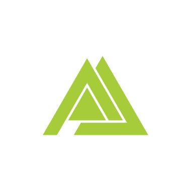 d dağ üçgen geometrik Logo vektör