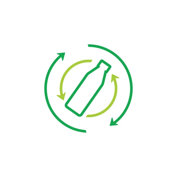 daire döndürme ok şişesi karışımı sembol vektörü