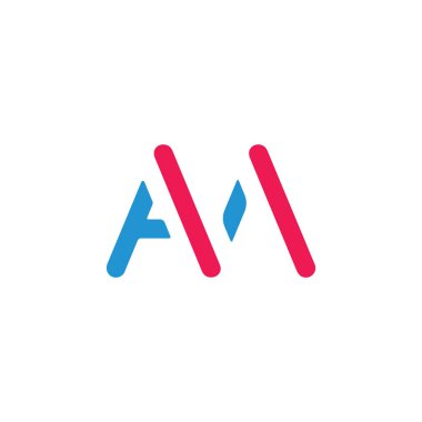 harfler basit geometrik çizgi logo vektör