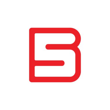 harfin basit geometrik cline logo vektörü