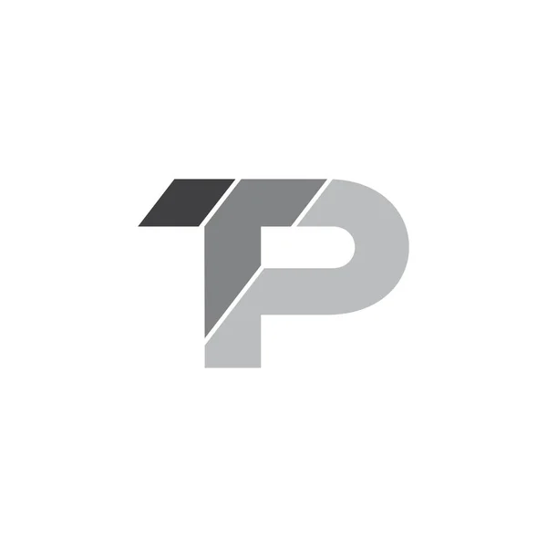 Letter TP geometrisch logo vector — Stockvector