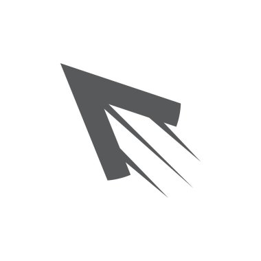 basit logo vektör ok yukarı Swoosh