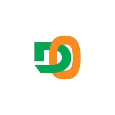 harfler bağlı çakışma logo vektörü