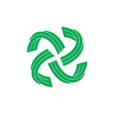 basit rotasyon şerit şeritler logo vektör