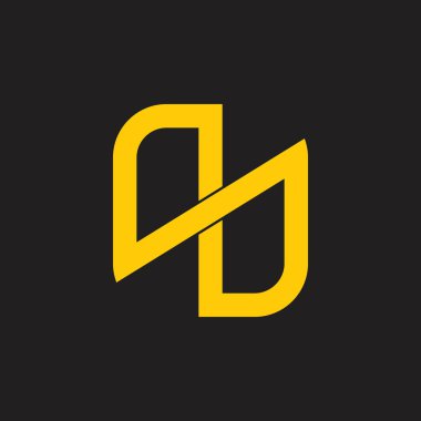 soyut sonsuzluk çizgi geometrik logo vektör