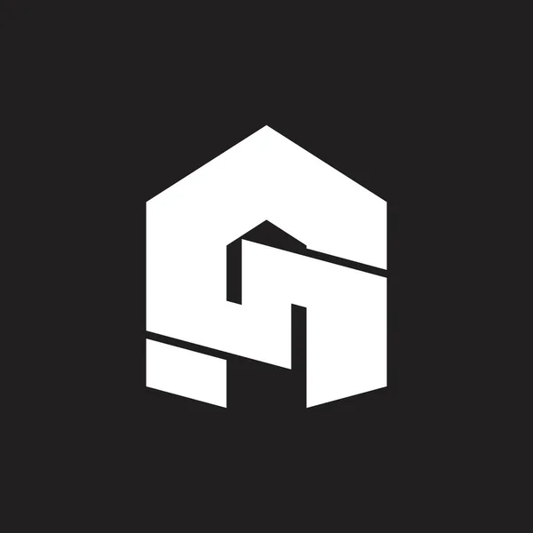 G geometrycznej litera logo projekt streszczenie wektor — Wektor stockowy