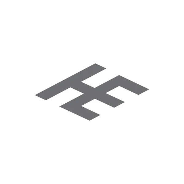 Абстрактна літера він простий логотип геометричної лінії — стоковий вектор