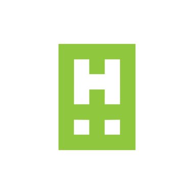 soyut harf h artı tıbbi geometrik logo vektörü