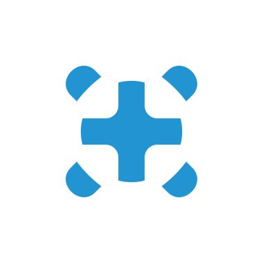 artı tıbbi hedef logo vektör