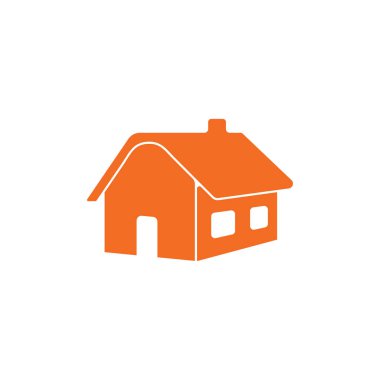 basit geometrik ev daire 3d tasarım vektör