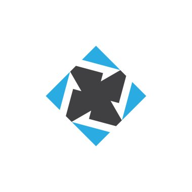 pervane geometrik kare tasarım vektörü