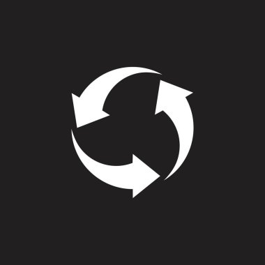 üç dönme ok logosuvektörü