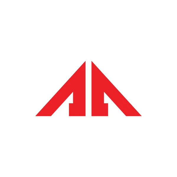 Vector de la letra m logo geométrico de montaña — Archivo Imágenes Vectoriales
